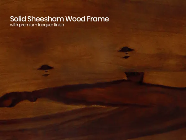 Regal Queen Bed with Grey Leatherite